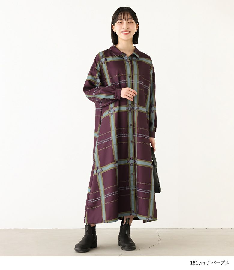MARSマーズ  おりぼん付きキラキラ チェック柄シャツワンピース MA*RS（アメーバーマーズ）の「チェックDollyキャミワンピース