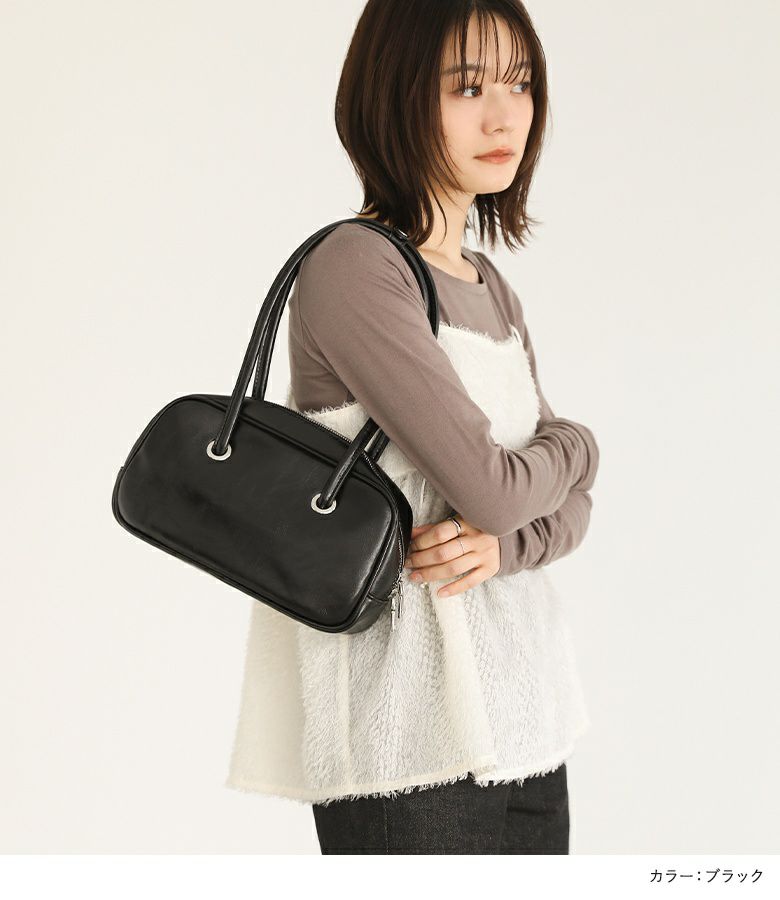 OURツヤがきれいなボストンバッグブラック ツヤがきれいなボストンバッグ – OURHOME