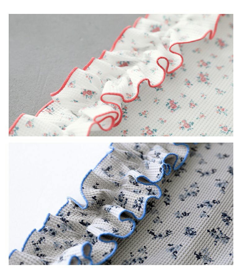 somari imagination花柄サーマルカットソー』