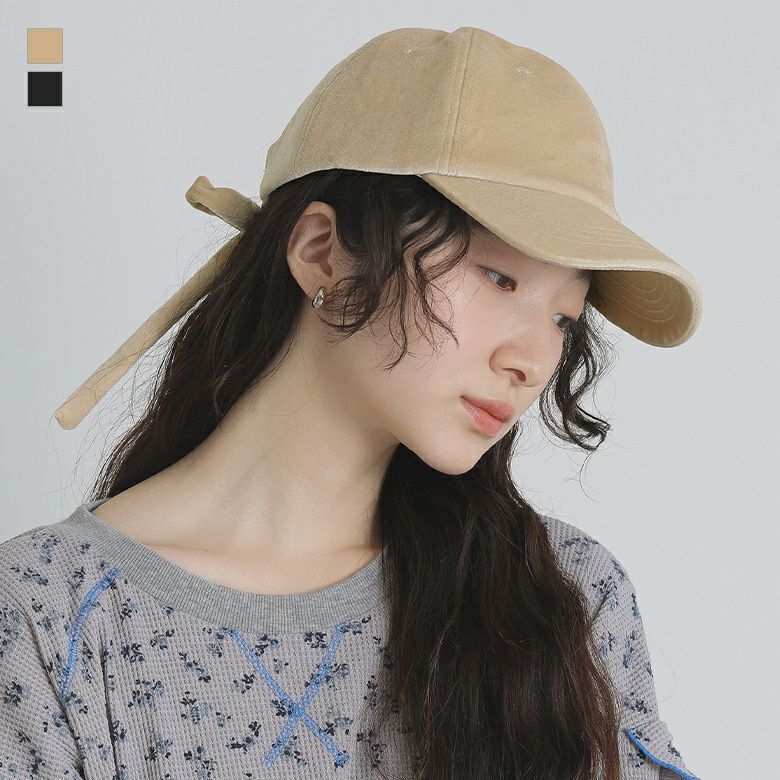 ベロアリボンキャップ』