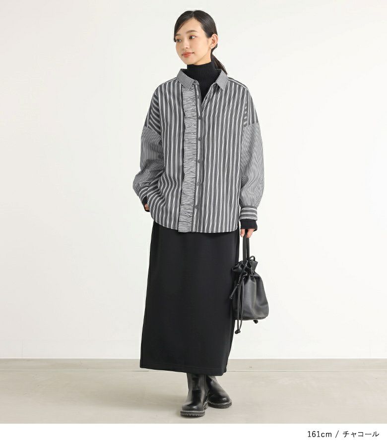 ノーブルストライプフリルSK 