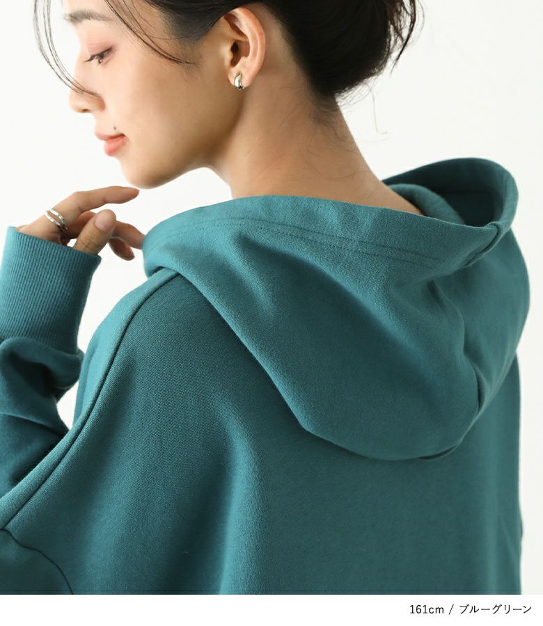 n'OrLABEL裏起毛フードワンピース』