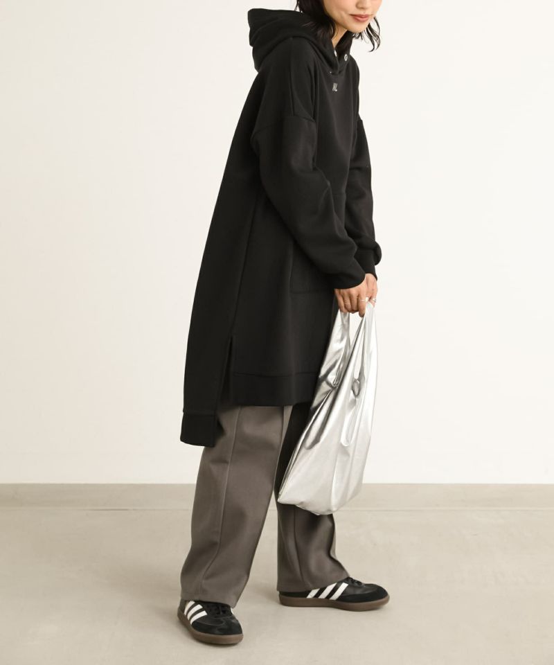 n'OrLABEL裏起毛フードワンピース』