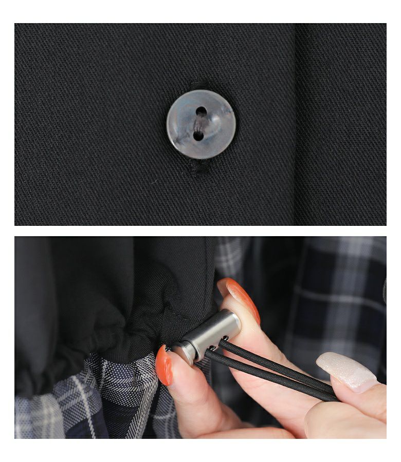 kOhAKUプリーツ切替チェックワンピース』