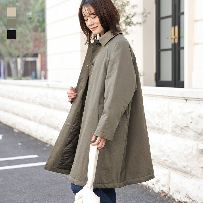 テントラインステンカラー中綿コート』 