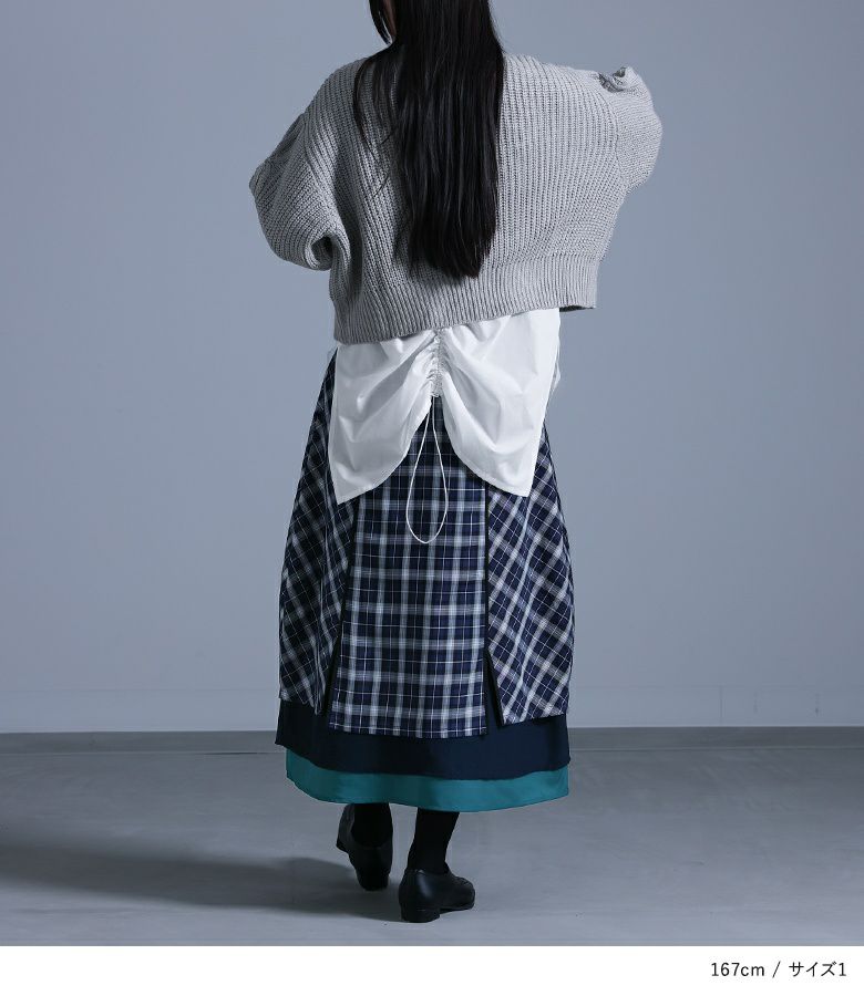 オクスン　チェックスカート　サイズ2 30％off】オックススカート(チェック) - seventen