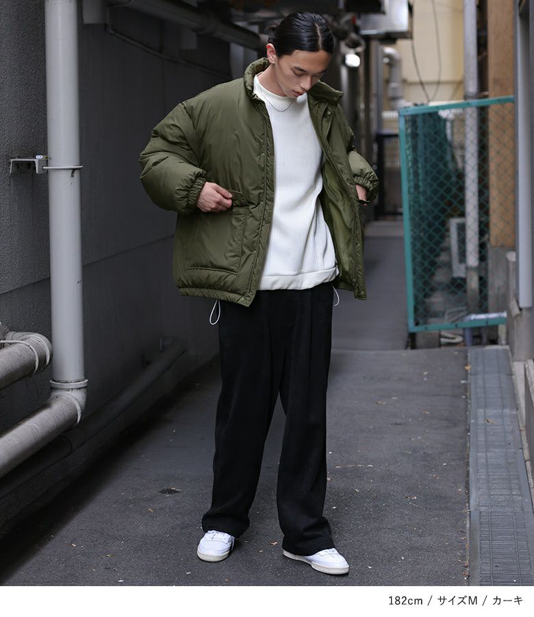 n'OrLABELスタンドカラー中綿ブルゾン』