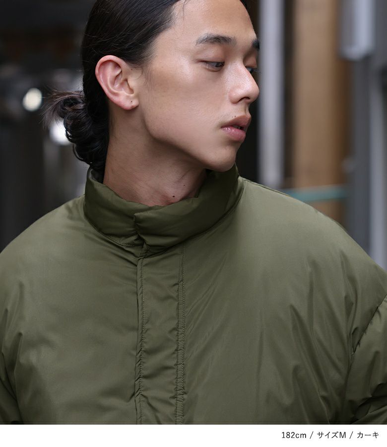 n'OrLABELスタンドカラー中綿ブルゾン』