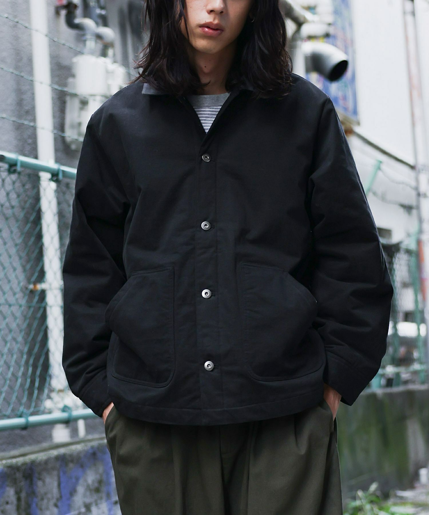 n'OrLABEL裏キルティングジャケット』