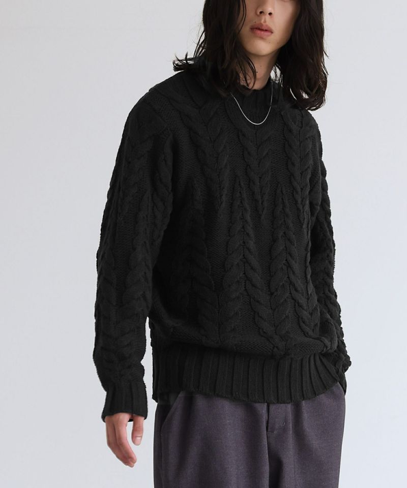 ニット　ブラック シャギーニットプルオーバー LE SOUK HOLIDAY｜クロスプラス公式通販サイト
