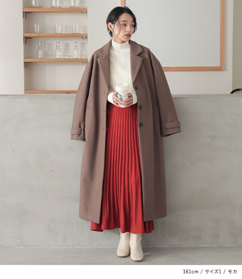 n'OrLABELロングチェスターコート』