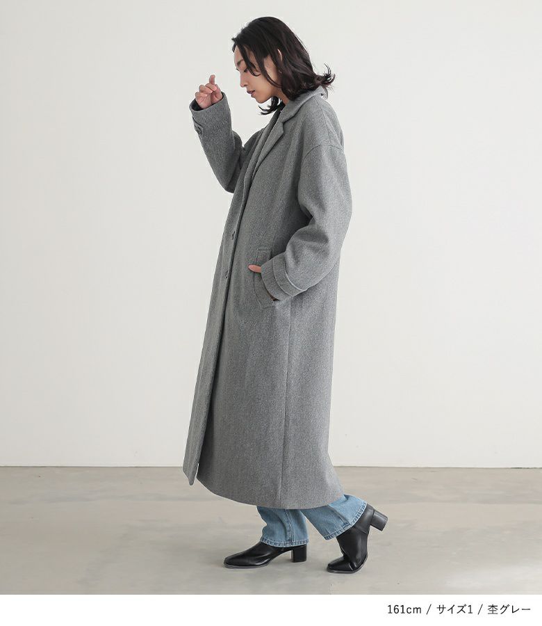 ブラックレーベル　チェスターコート ロングコート グレー ブラックレーベルクレストブリッジ BLACK LABEL CRESTBRIDGE カルゼ