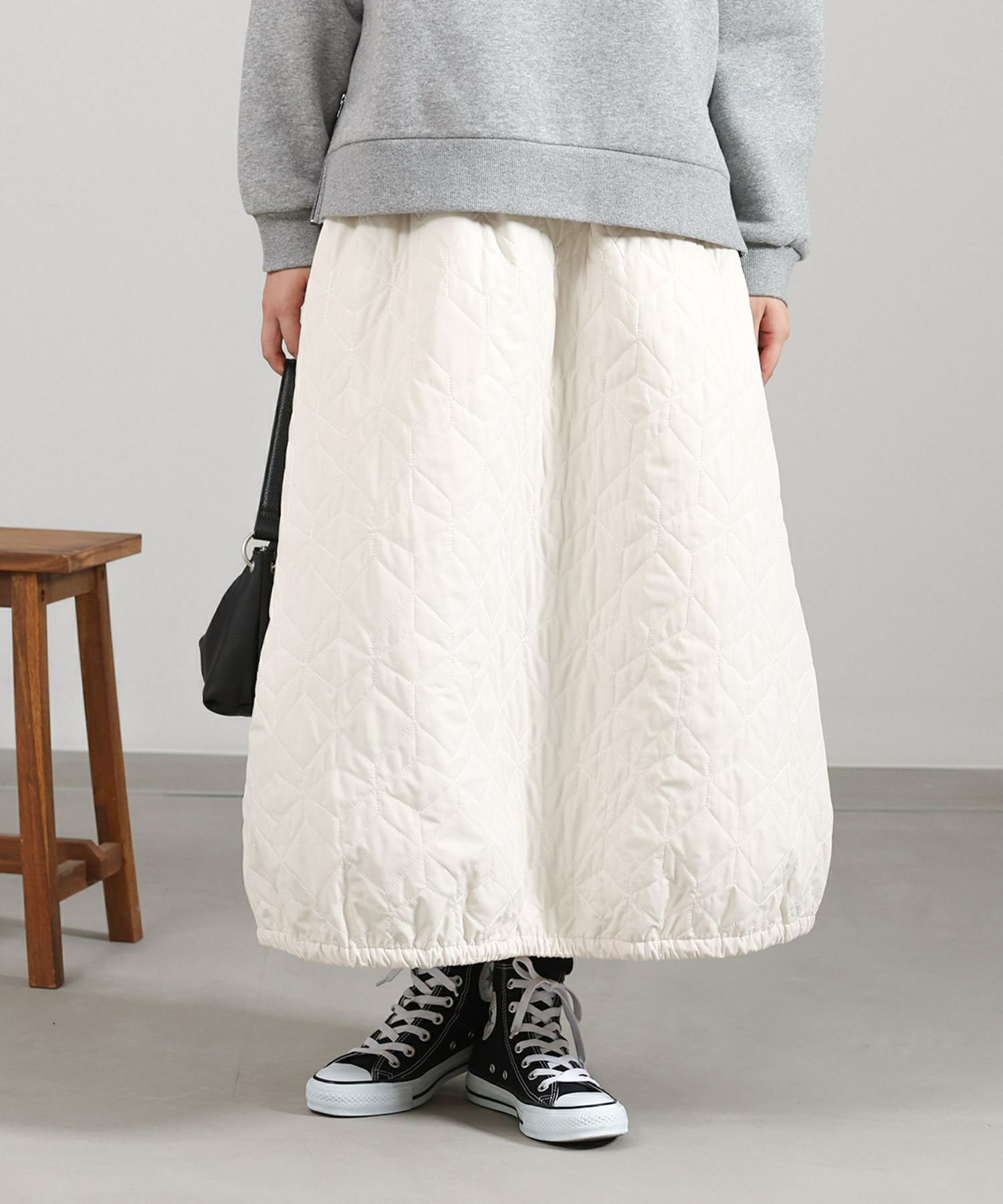 n'OrLABELキルティングバルーンスカート』