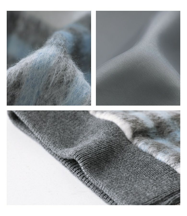 somari imagination起毛チェック柄ショートコート』