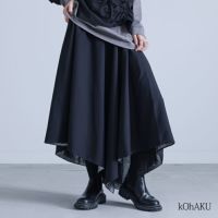 kOhAKU(コハク)箔切替アシメフレアスカート