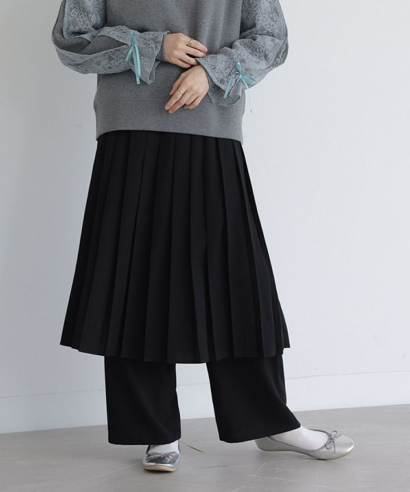 新品☆7号Sグレー系♪プリーツスカート・パンツスーツ♪お仕事☆b363 インパン裏地付きボックスプリーツミニスカート[fo2063] | レディース