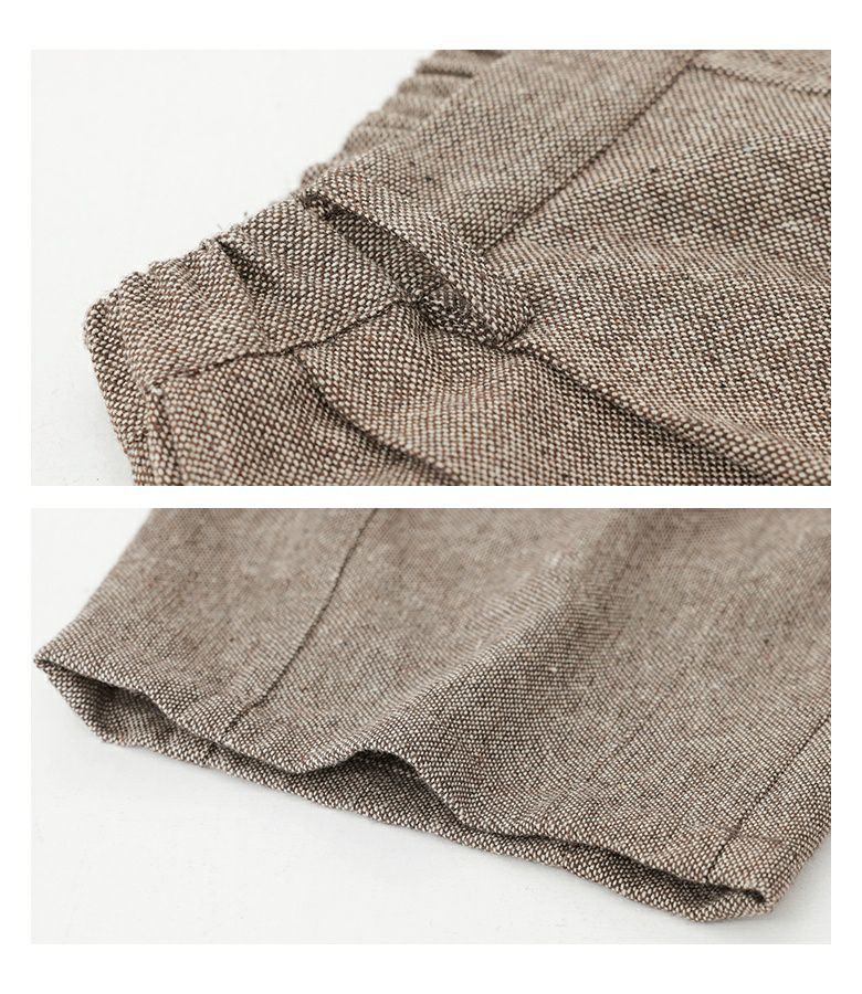 n'OrLABELツイードバレルタックパンツ』