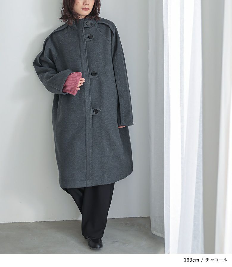 n'OrLABELラグラン切替デザインコート』