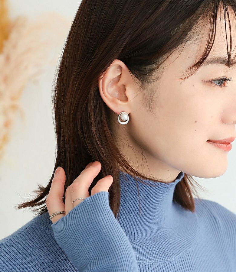 フェイクパールピアス』◇