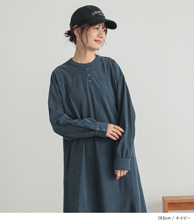 n'OrLABELコーデュロイワンピース』