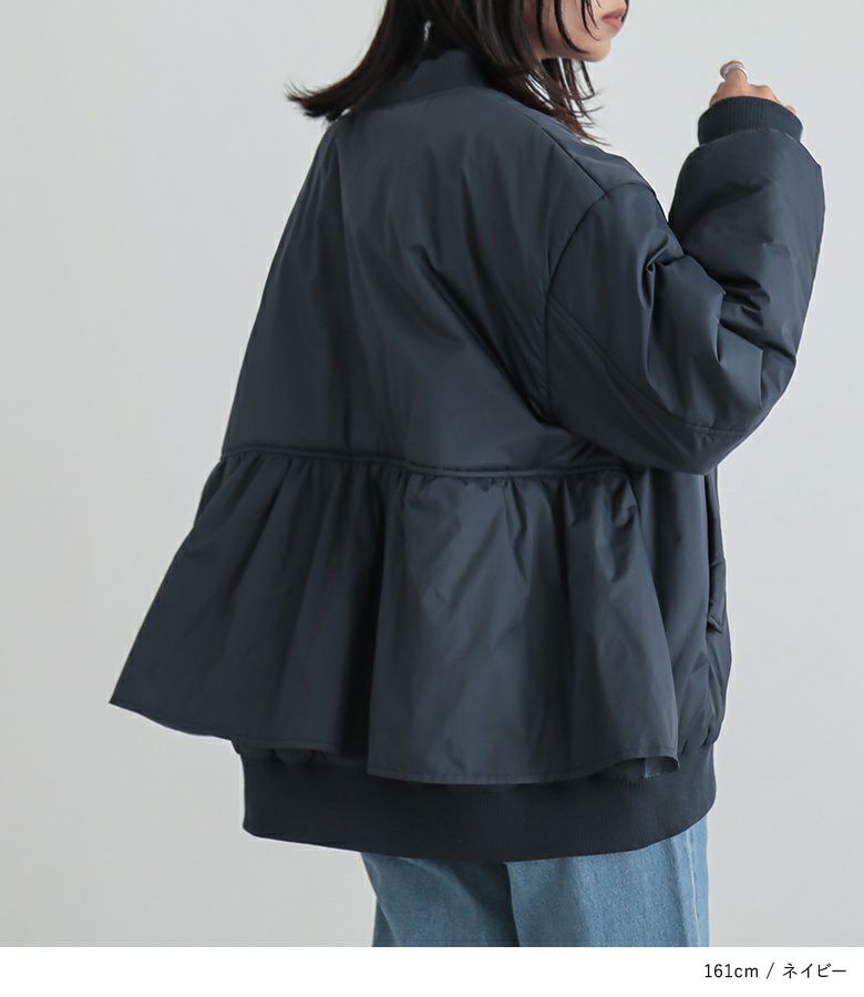 n'OrLABELフリル中綿ブルゾン』