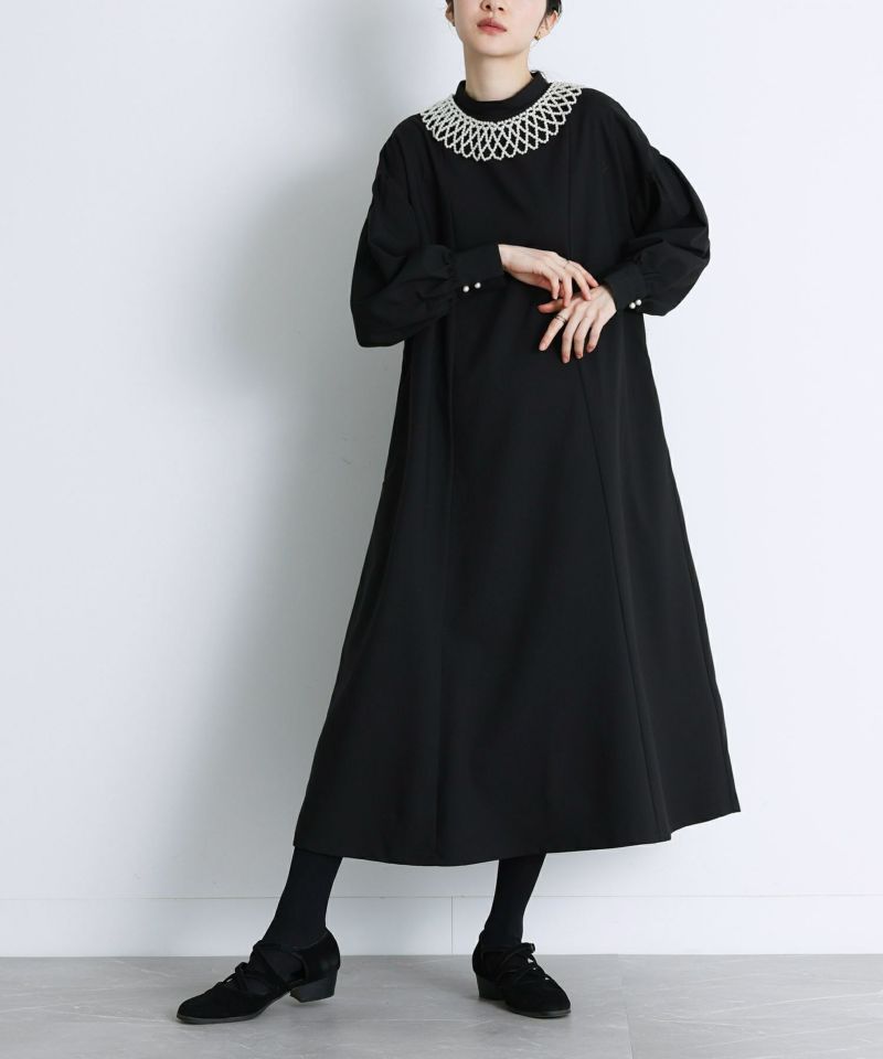 somari imaginationパール襟ワンピース』