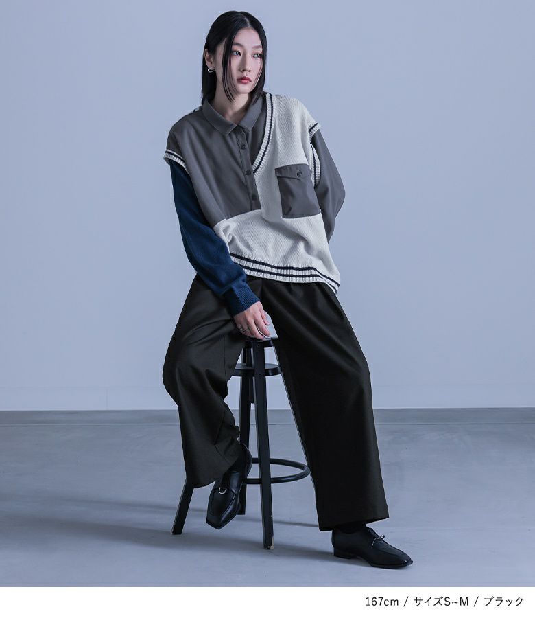 URBAN RESEARCH Sonny Label パンツ タックワイドパンツ