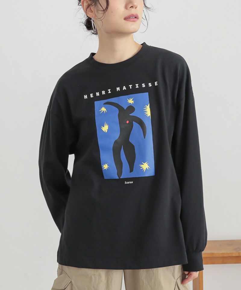 日本極東貿易　絵画プリント長袖シャツ 日本極東貿易 絵画プリント長袖シャツ 日本極東貿易 絵画プリント長袖