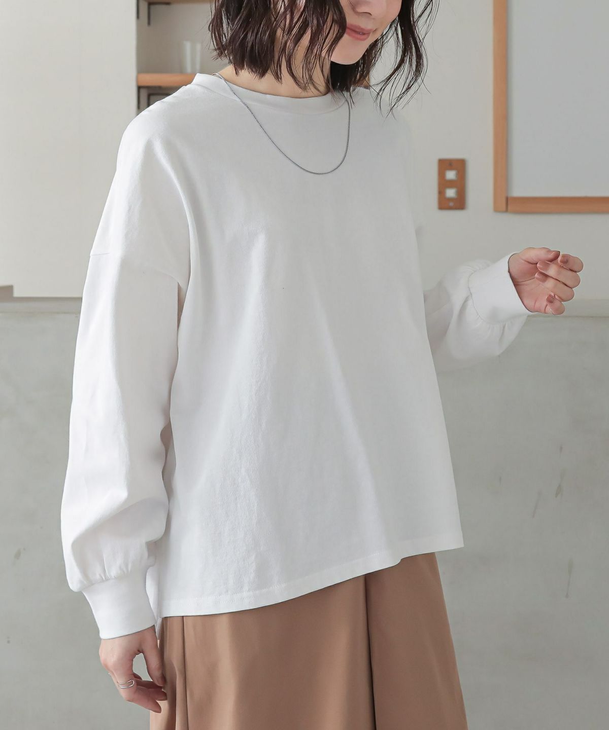 パフスリーブカットソー【SALE】 1 オフホワイト パフスリーブカットソー【SALE】 1 オフホワイト