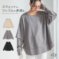 nOrLABEL(ノアールレーベル)フェイクレイヤードスウェット