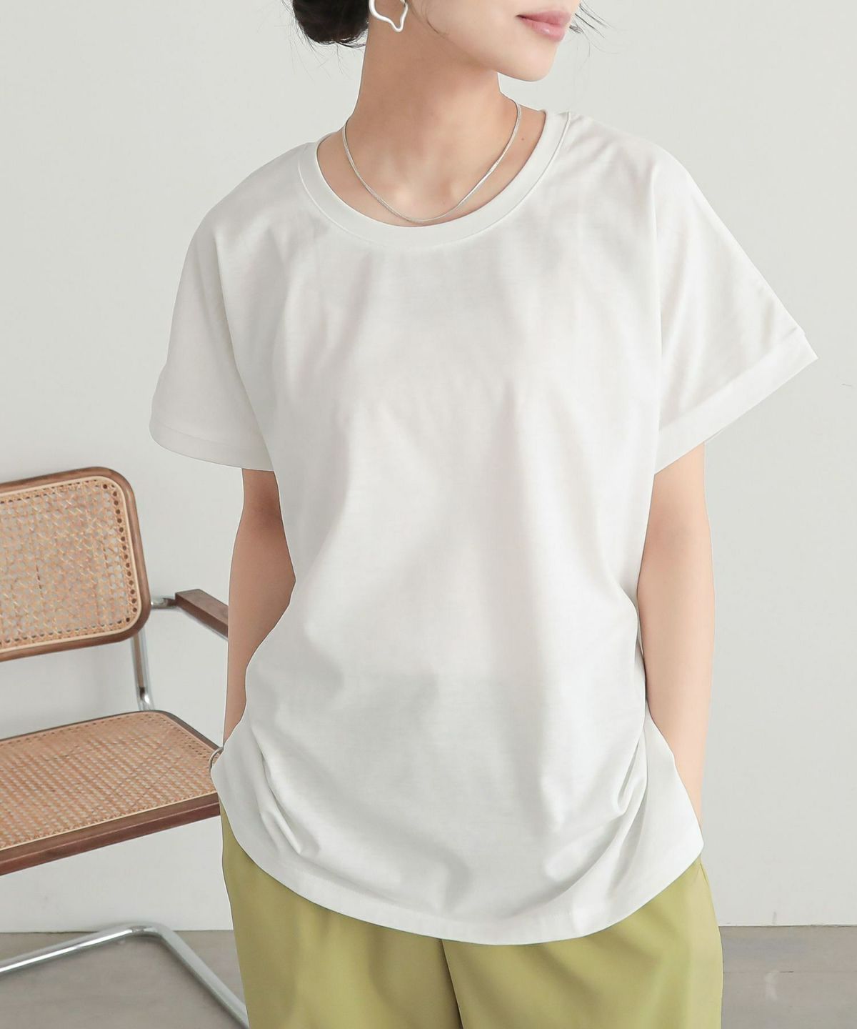 フレンチTシャツ【5】 M オフホワイト フレンチTシャツ【5】 M オフホワイト