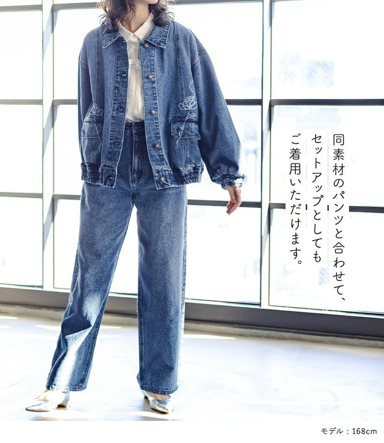 美品 希少30周年記念 M ディーゼル デニムブルゾン レース 花柄 インディゴ somari imagination花柄モチーフデニムブルゾン』