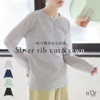 nOrLABEL(ノアールレーベル)シアーリブカットソー