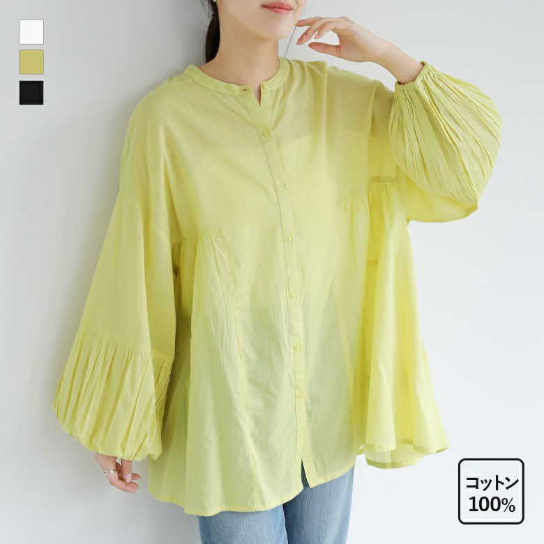 バックティアードブラウス