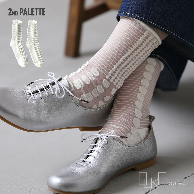 OUKA SELECTシアーミニドットソックス