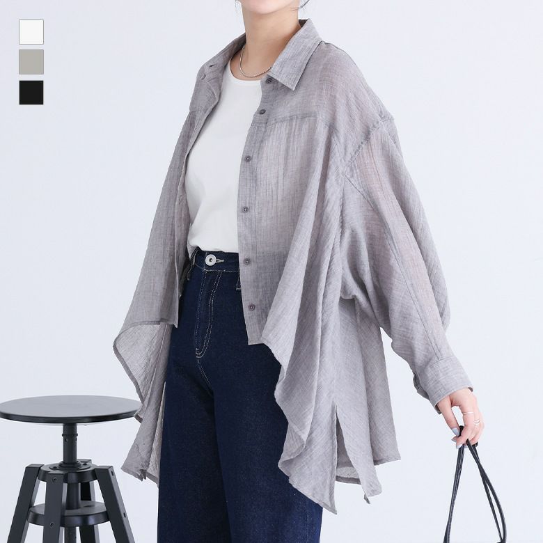 フラッフィーガーゼシャツ