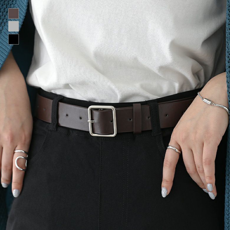 スクエアバックルベルト』 