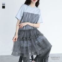 somari imagination(ソマリイマジネーション)チュールドッキングチュニックワンピース