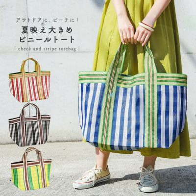 刺繍ロゴビニールトート