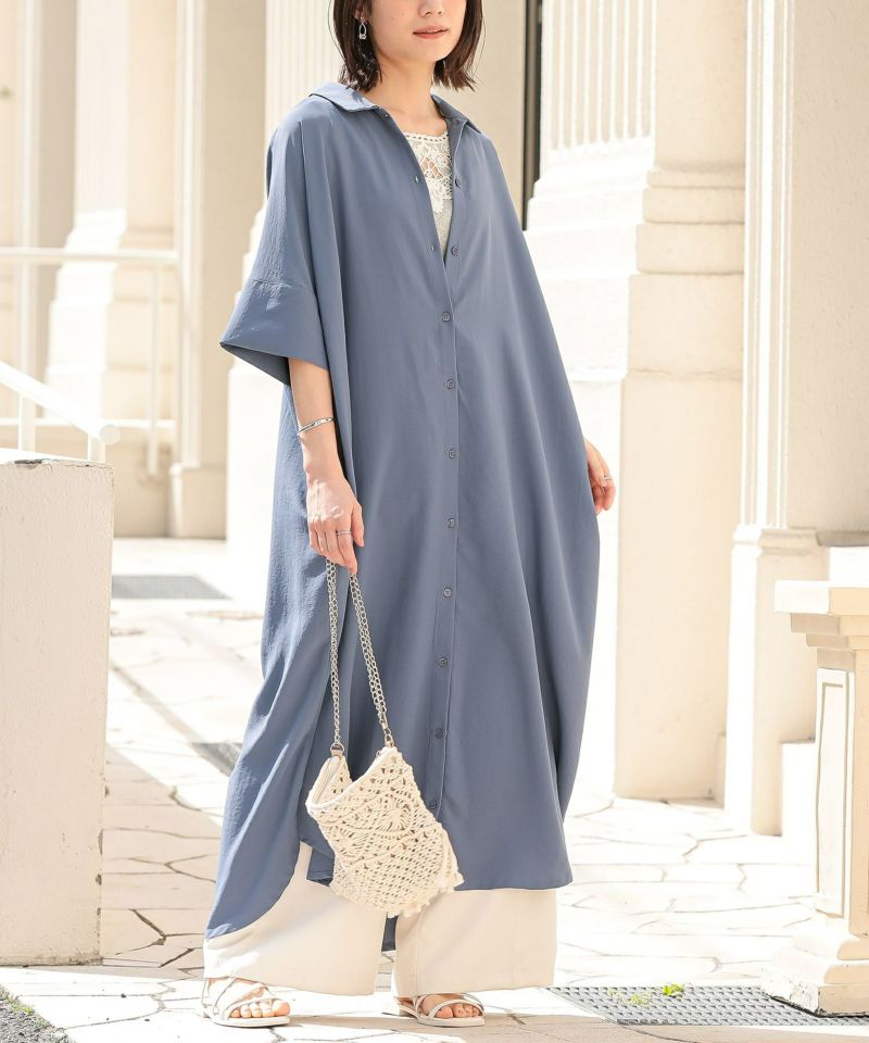 n'OrLABEL汗がしみにくいシャツワンピース』