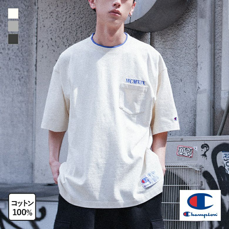Champion配色ロゴ半袖Ｔシャツ