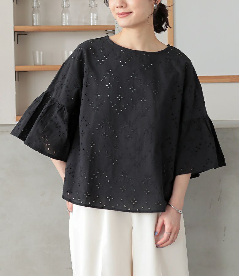 レース刺繍ブラウス』 レース刺繍ブラウス』