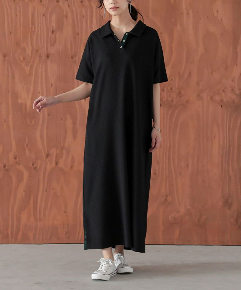 n'OrLABELぽこぽこカットソーポロワンピース』