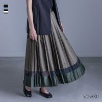 kOhAKU(コハク)シアー切替配色プリーツスカート