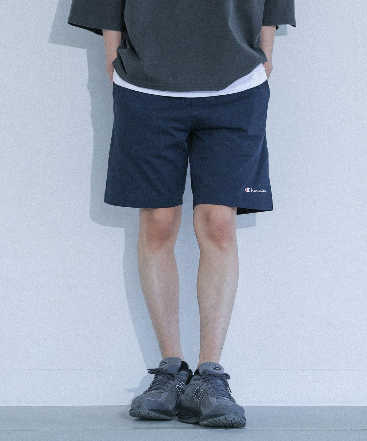 Championベーシックショーツ M ネイビー Championベーシックショーツ M ネイビー