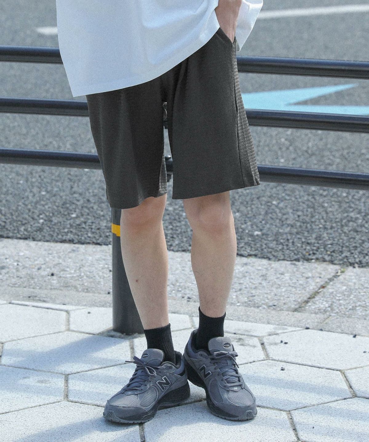 MDRニットソーイージーショーツ M チャコール MDRニットソーイージーショーツ M チャコール