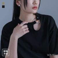 kOhAKU(コハク)接触冷感ラウンドカッティングカットソー