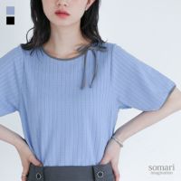 somari imagination(ソマリイマジネーション)パイピングリボンカットソー