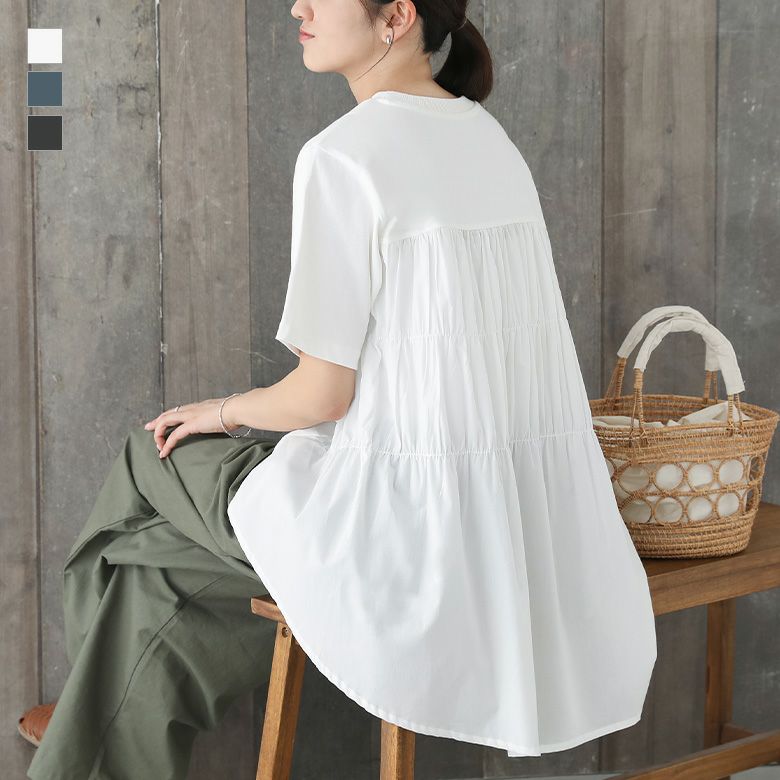 バックティアードチュニック