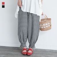 ギンガムチェックスモッキングパンツ